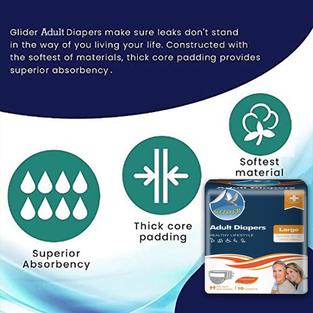 Glider  Premium Adult Diaper (Large)