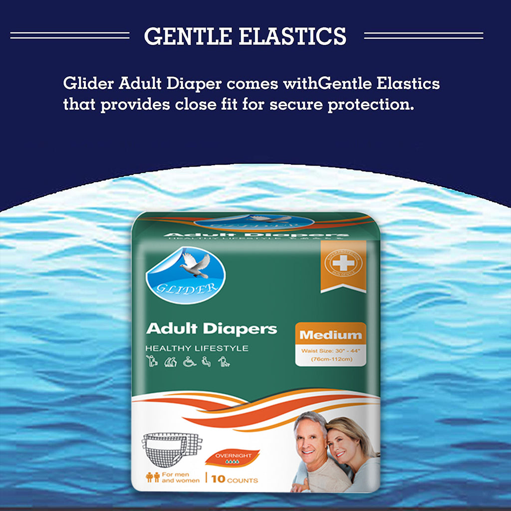 Glider Premium Adult Diaper ( Medium )