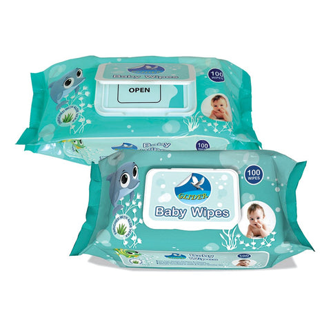 GLIDER Baby Wet Wipes with Lid/Flip-top(100 Wipes)