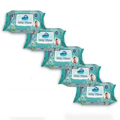 GLIDER Baby Wet Wipes with Lid/Flip-top(100 Wipes)