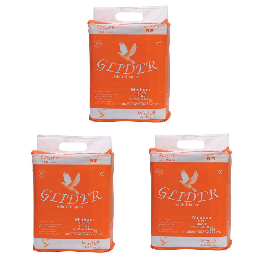 Glider Premium Adult Diaper ( Medium )