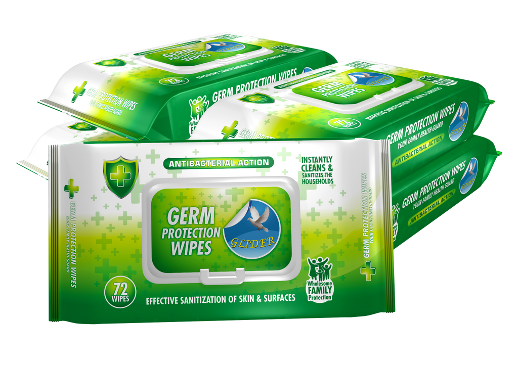 Glider Multipurpose Skin and Surface Wipes with Flip-top